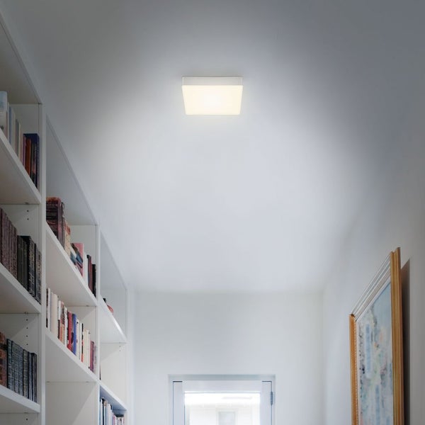 LED Aufbauleuchte rahmenlos IP20 11 W 3000K silber Metall-Kunststoff Briloner