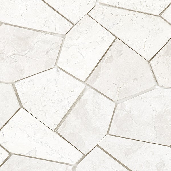 Mosaikfliesen aus Naturstein in polygonaler Form