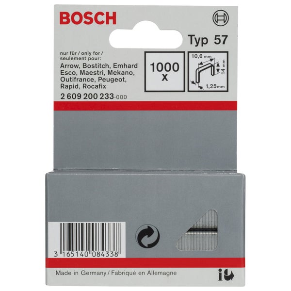 Bosch Typ 57 Klammern, 1000 Stück