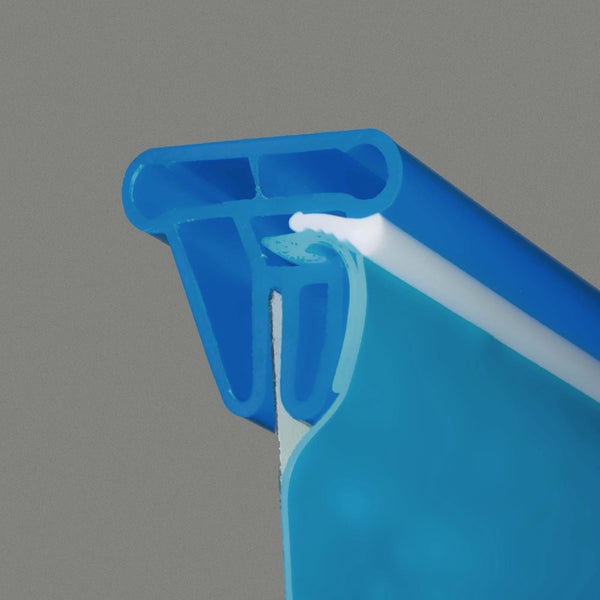 Kunststoff-Hohlkammerplattenschiene