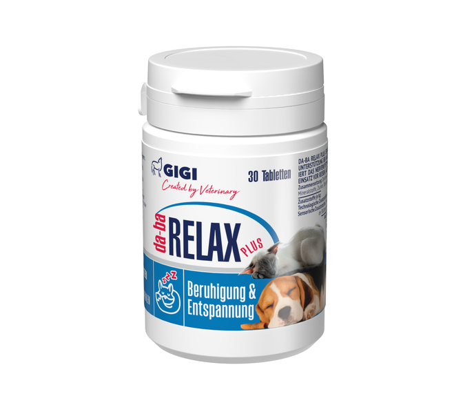 Da Ba Relax Plus Tabletten zur Beruhigung für Hunde und Katzen, 30 Stück