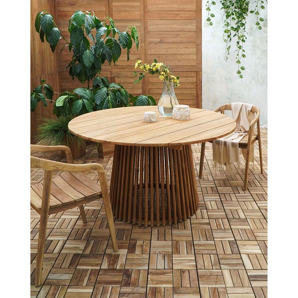 Lorca Gartentisch Ø120cm Natur. 120 X 120 X 75 cm