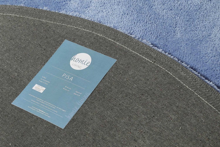 Teppich Rund Blau Pisa Homie Living 200 cm rund