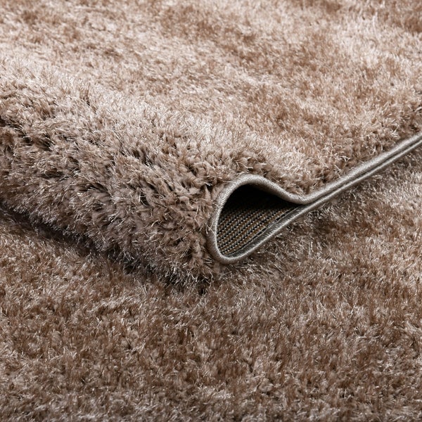 Home Deluxe Hochflorteppich SOFI - Braun,  110 x 60 cm