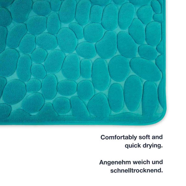 Badezimmerteppich mit Kieselsteinmuster