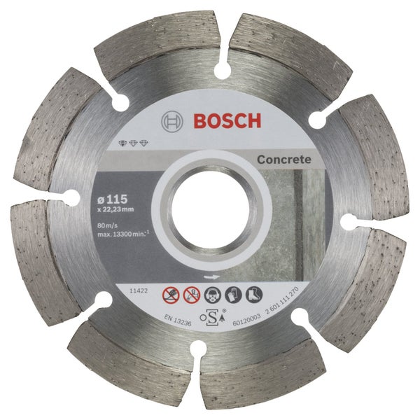 Bosch Diamanttrennscheibe Concrete, Durchmesser 115 Millimeter