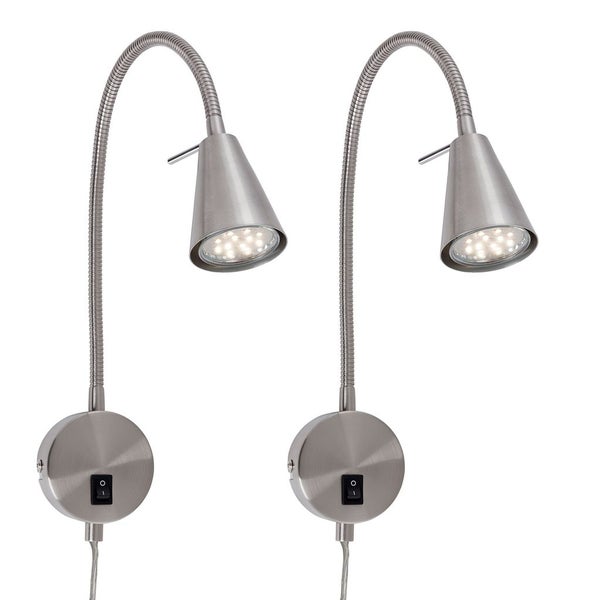 Zwei flexible LED-Wandleuchten