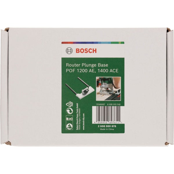 Verpackung einer Bosch Router Plunge Base POF 1200 AE, 1400 ACE