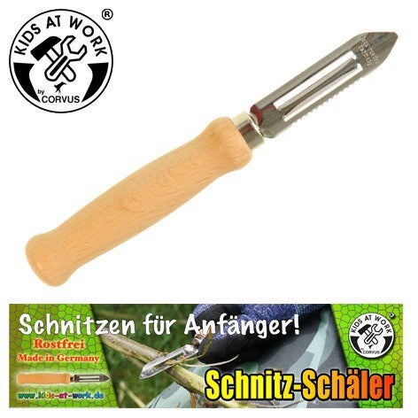 Corvus A600390 - Schnitzschäler, Schnitzen für Anfänger, Schnitzmesser