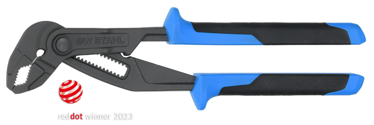 Wasserpumpenzange, 250 mm, Schlüsselweite oder Rohrdurchmesser von 50 mm, SW Stahl,  für Arbeiten auf engstem Raum und an schwer zugänglichen Stellen, 40387L