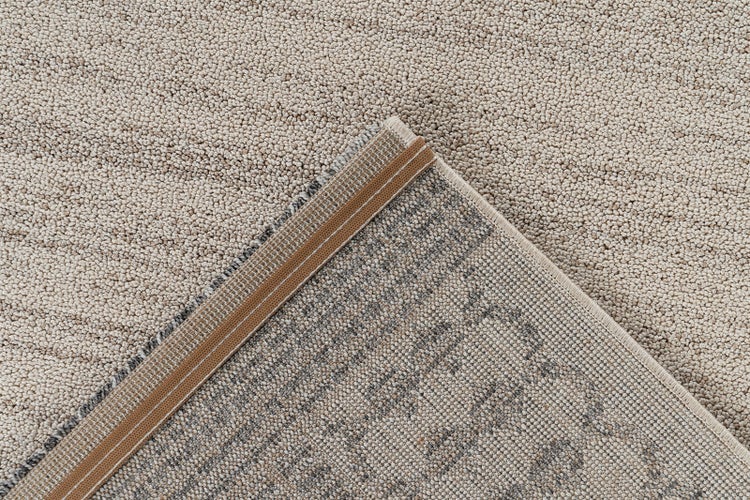 Kurzflor Teppich Simeon Beige / Blau Modern 80 x 150 cm