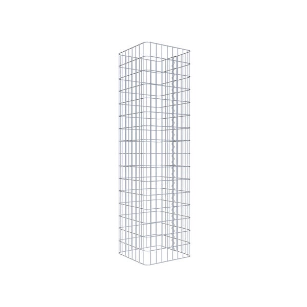 Gabionensäule 42 x 42 cm, MW 5 x 10 cm eckig - Höhe: 1,60 m