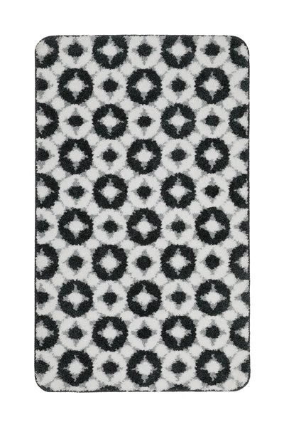 Badteppich Weiß Grau J&J WECONhome Basics 70x120 cm