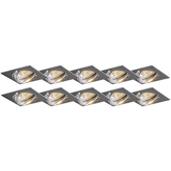 Modernes verstellbares Spot-Chrom-Kippset von 10 - Edu