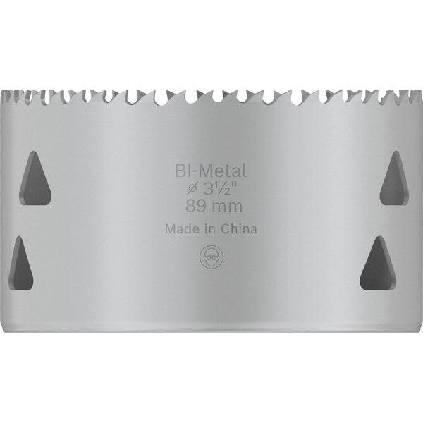 Lochsäge aus Bimetall mit 89 Millimeter Durchmesser