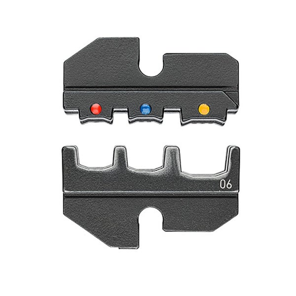 Crimpwerkzeug Einsatz mit Farbcodierung