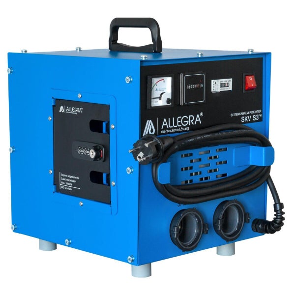 Seitenkanalverdichter mit Tragegriff und Bedienelementen