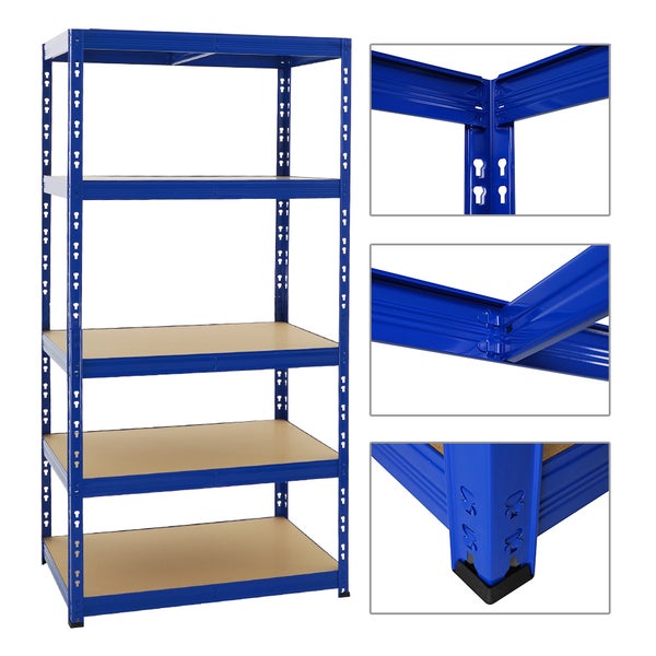 PROREGAL Mega Deal 3x Schwerlastregal Tiger HxBxT 180 x 90 x 60 cm Fachlast 265 kg 5-Ebenen Blau