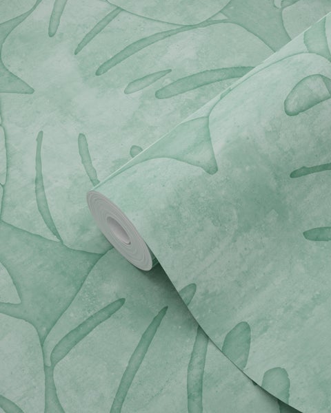 Tapetenrolle mit Pflanzenmuster