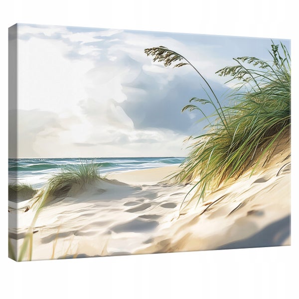 Bilder Strand Meer Leinwandbild Wandbild Wanddeko Schlafzimmer 100X70 cm