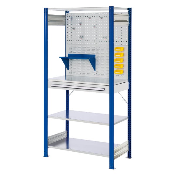 Kappes ®RasterPlan Steckregale 2000x1000x500mm Modell 5 enzianblau