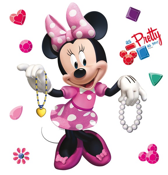 Disney Wandtattoo Minnie Maus Rosa - 30 x 30 cm - 600215