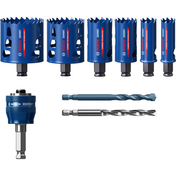 Bosch Expert Tough Material Lochsäge-Set 22/25/35/51/60/68 mm 9tlg. - 2608900445