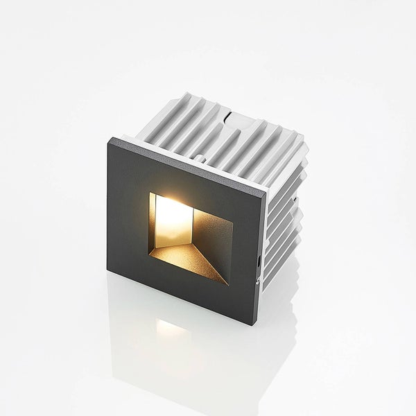 Arcchio Wandeinbaustrahler Zamo (Modern) in Schwarz aus Aluminium (1 flammig, G9) Flurleuchte