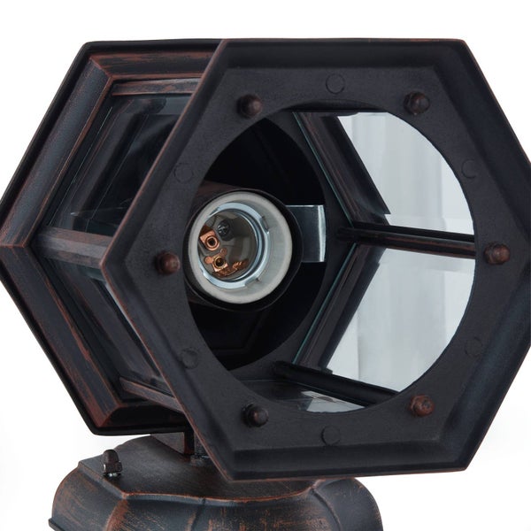Lindby (Laterne) Daaje (Vintage, Industriell) in Braun aus Aluminium (1 flammig E27)