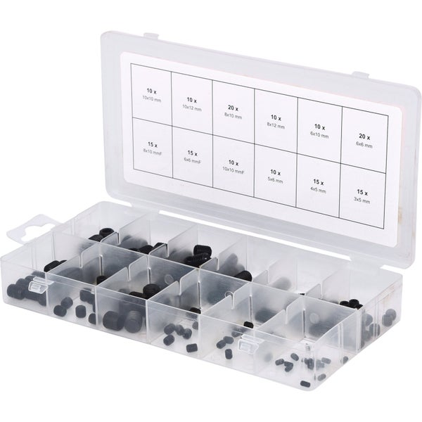 Sortiment Madenschrauben in Sortierbox