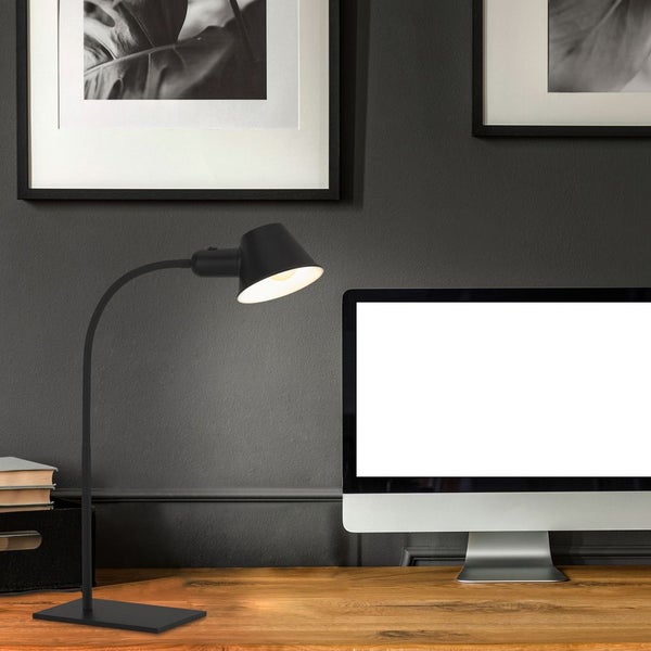 Schreibtischleuchte Bürolampe Tischlampe flexibel 1xE27 10W schwarz Briloner