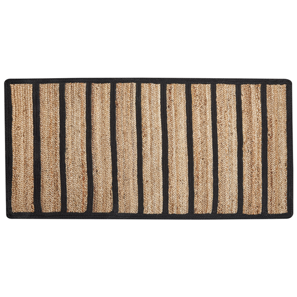Teppich KARADONA Beige 80 x 150 cm Jute