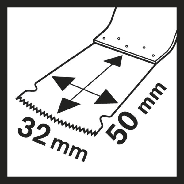 Bosch 1x HCS Tauchsägeblatt AIZ 32 BSPC Hard Wood 50 x 32 mm - 2608662360