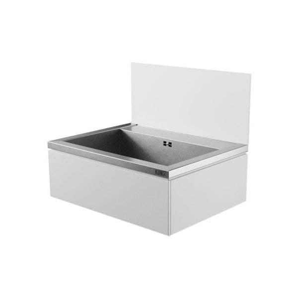 Waschtisch mit Unterschrank und Aufkantung