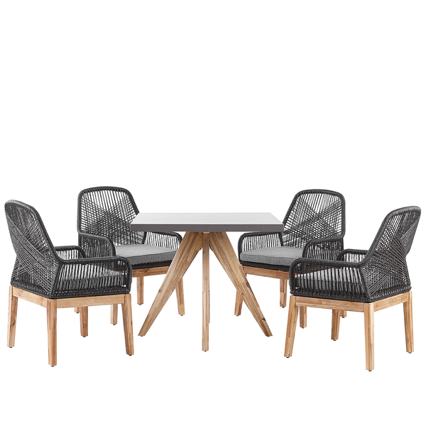 Gartentischgruppe mit vier Stühlen