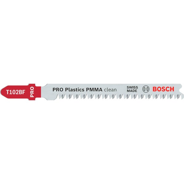Bosch PRO Plastics PMMA clean T102BF Stichsägeblatt 92 mm 5-tlg. - 2608636781