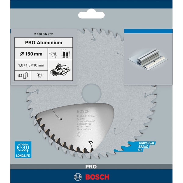 Bosch PRO Aluminium cordless Blatt für Kreissägen 150 x 1,8 x 10 mm - 2608837762