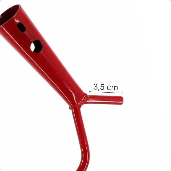 Metall Erdspieß für Sonnenschirmständer mit drei Komma fünf Zentimeter Durchmesser