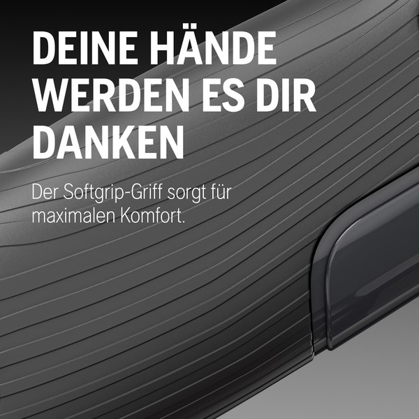 Nahaufnahme eines Trittbretts mit Softgriff für maximalen Komfort