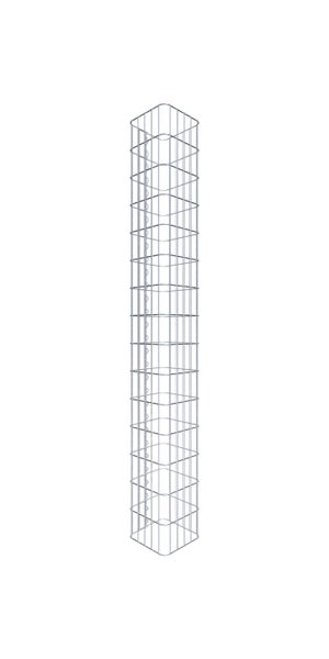 Gabionensäule 27 x 27 cm, MW 5 x 10 cm eckig - Höhe: 1,50 m