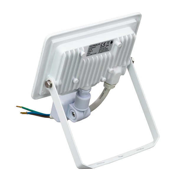 Weiße LUXULA LED-Leuchte mit Montagebügel