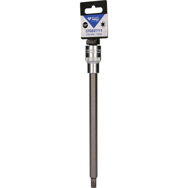 BRILLIANT TOOLS 1/2 Torx-Bit-Stecknuss 200 mm lang T45 - BT022711