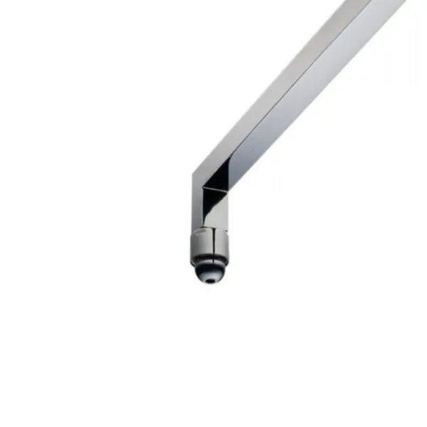 Wandarm für Kopfbrause mit quadratischem Profil und Anschlussgewinde