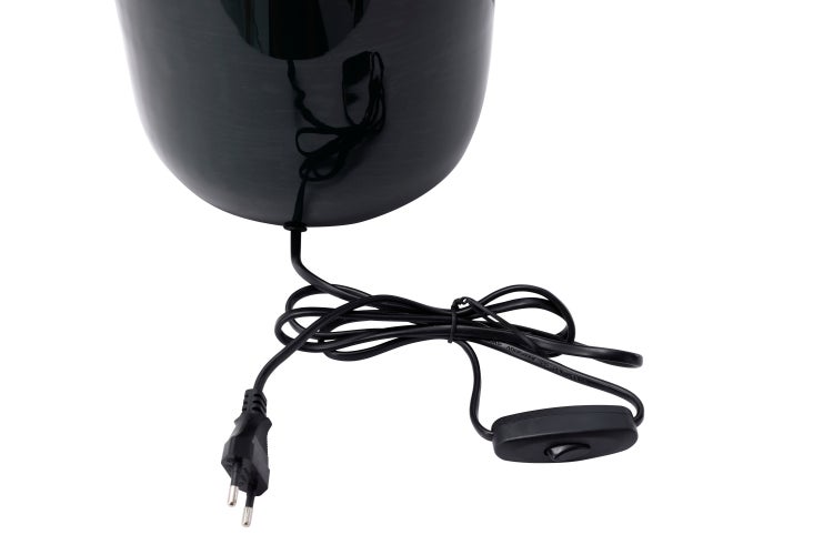 Dekorative Tischlampe Grün Silber, Klassische Nachtischlampe 43 cm | Wohnzimmer Esszimmer Leuchte