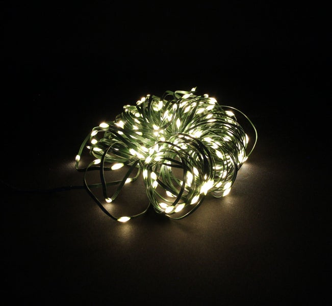 FRANK FLECHTWAREN | LED-Lichterkette Solar, KUNSTSTOFF, L: 20 m, 1 m Zuleitung