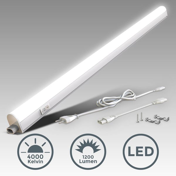 Unterbauleuchte - 15W, 1500lm, LED, Stecker, erweiterbar, neutralweiß, weiß