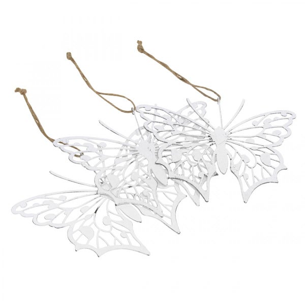 Dekorative Schmetterlinge aus Metall mit Aufhängern