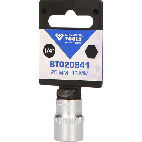 BRILLIANT TOOLS 1/4 Sechskant-Stecknuss 13 mm - BT020941