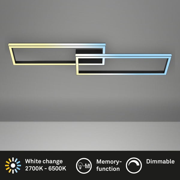 LED Deckenleuchte, schwarz, LED/45W