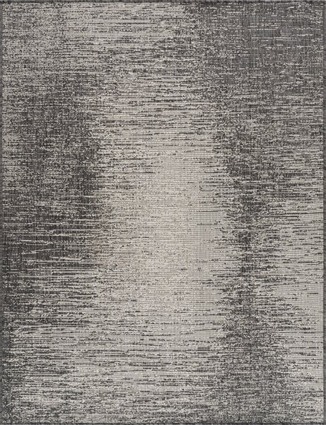 In-/Outdoor-Teppich Elfenbein/Grau 120x170 cm SHELBY